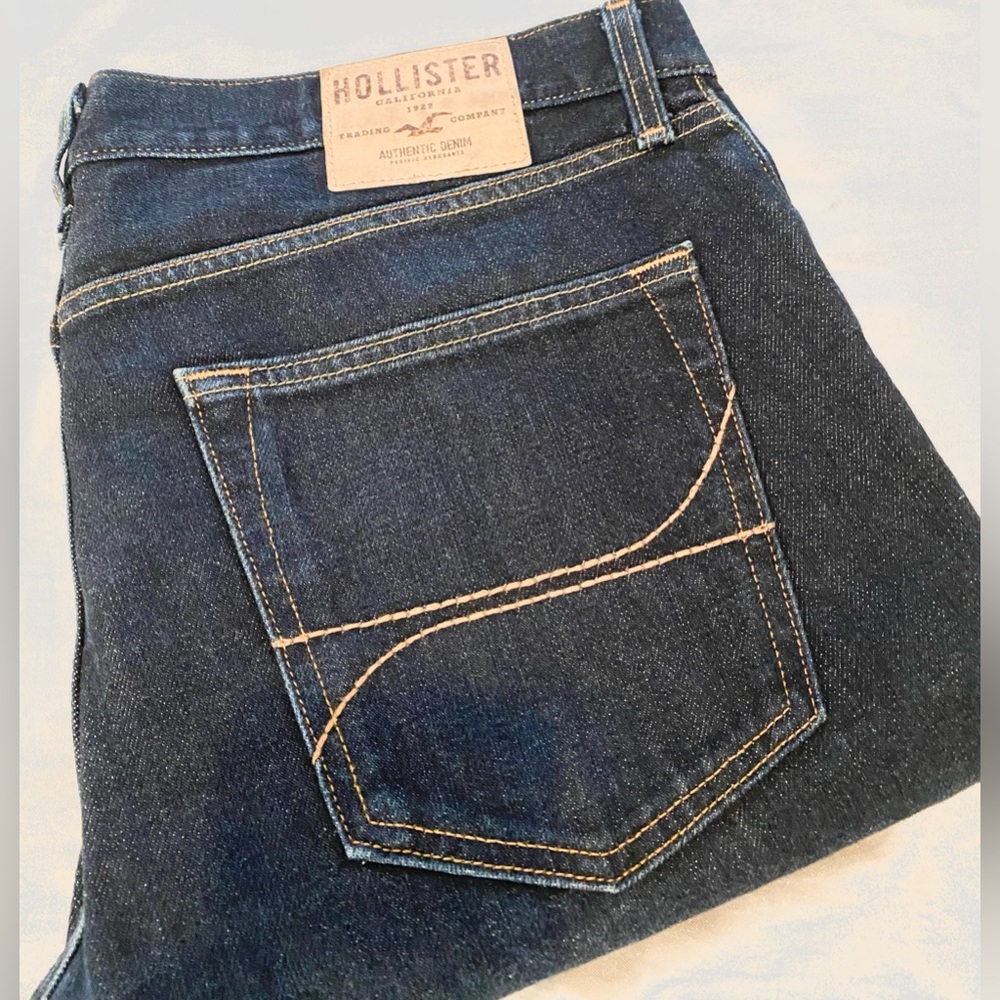 CLASSIC HOLLISTER SLIM JEANS DARK DENIM 34-34